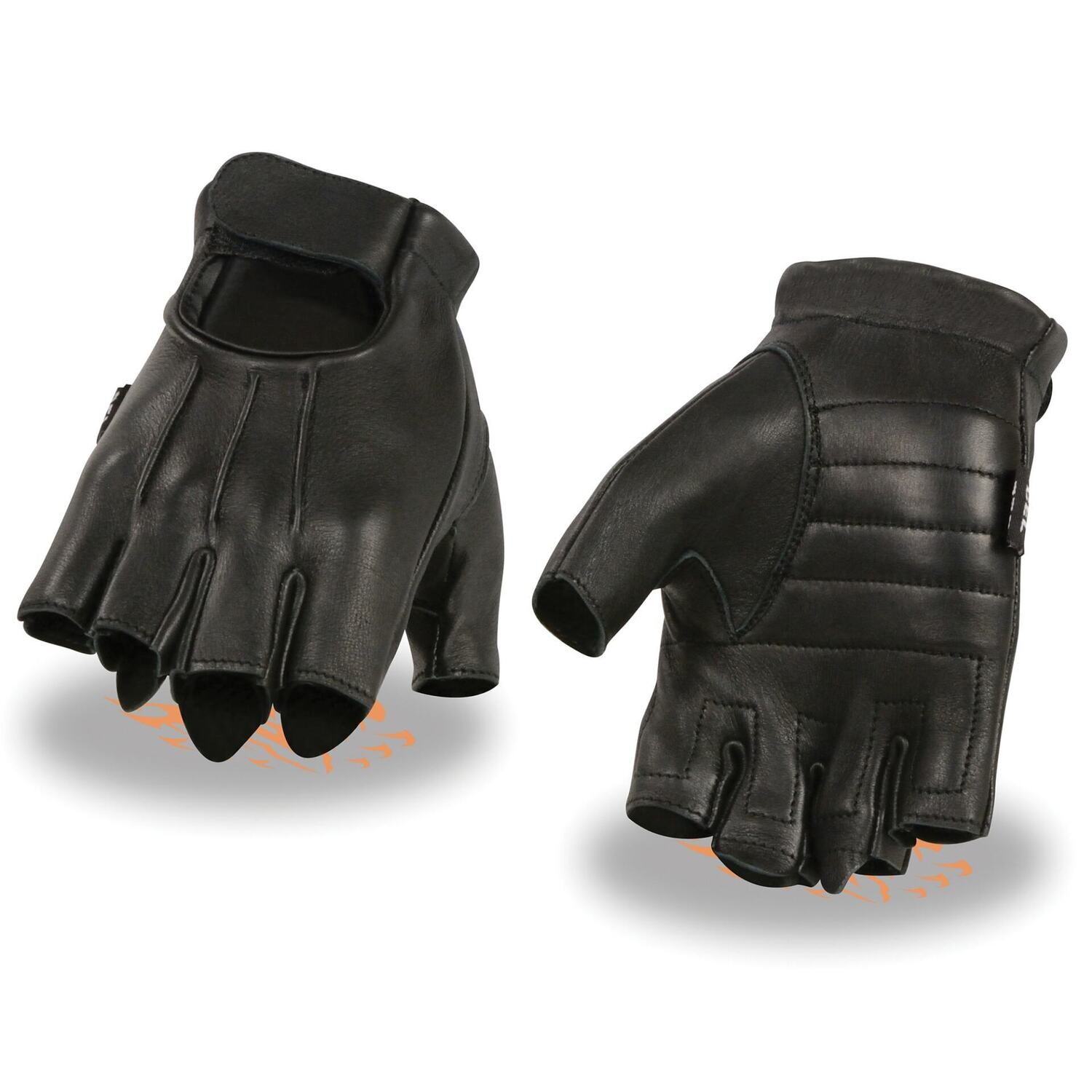 Men’s Welted Deerskin Fingerless Gloves w/ Gel Palm
Brand : Milwaukee Leather