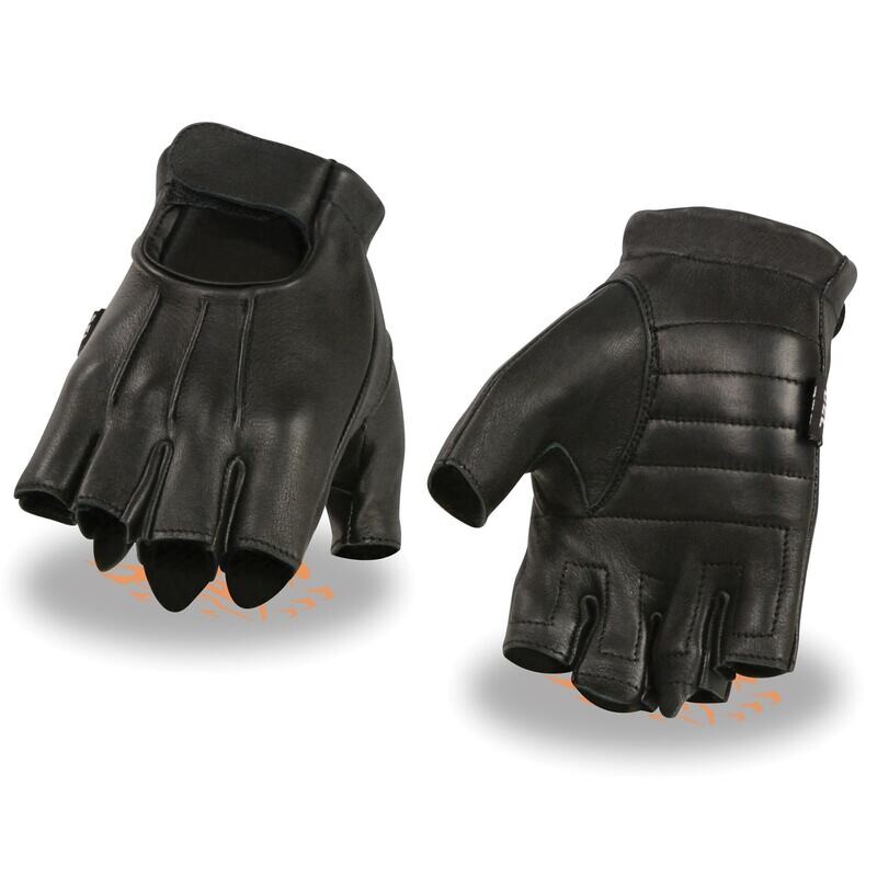 Men’s Welted Deerskin Fingerless Gloves w/ Gel Palm
Brand : Milwaukee Leather
