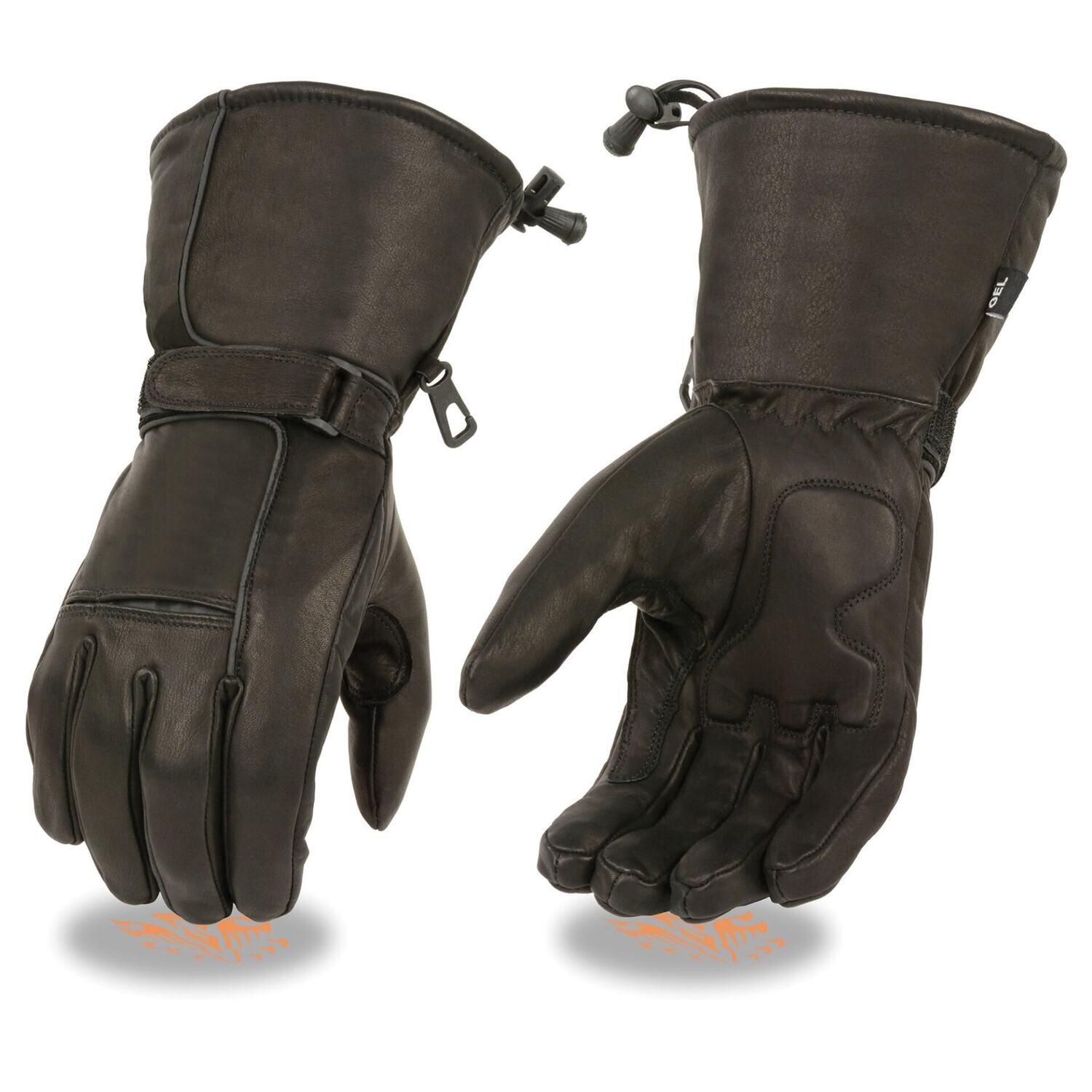 Men’s Waterproof Gauntlet Gloves w/ Reflective Piping, Gel Palm
Brand : Milwaukee Leather