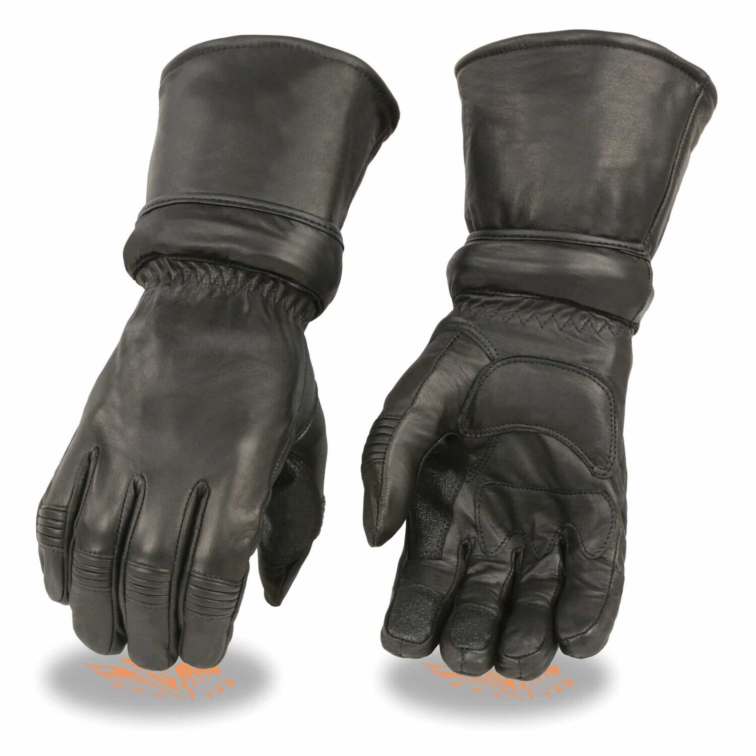 Men’s Leather Gauntlet Gloves w/ Zip Off Cuff, Gel Palm
Brand : Milwaukee Leather