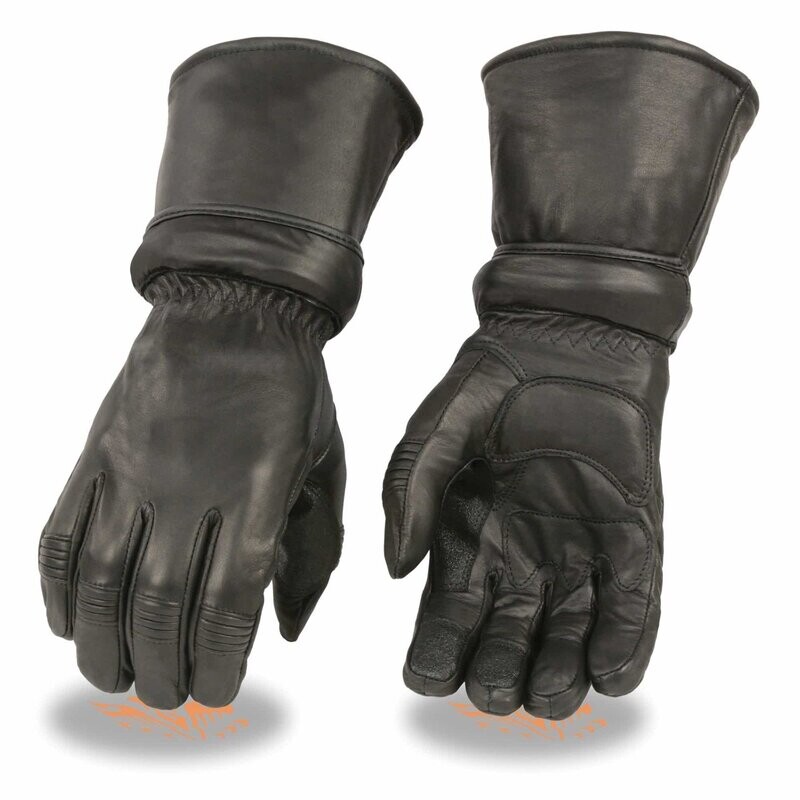 Men’s Leather Gauntlet Gloves w/ Zip Off Cuff, Gel Palm
Brand : Milwaukee Leather
