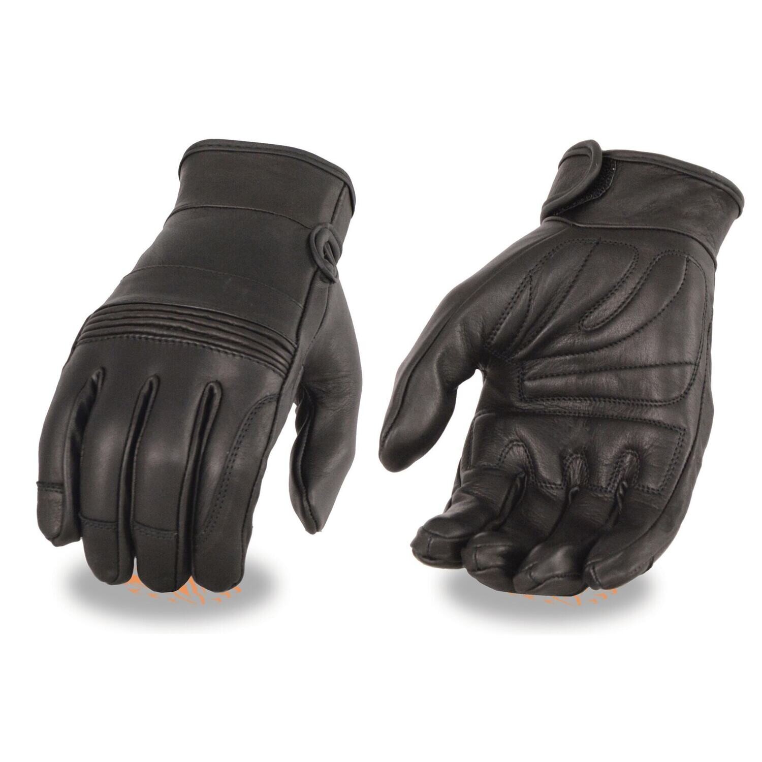 Men’s Premium Leather Riding Glove w/ Gel Pam & Flex Knuckles
Brand : Milwaukee Leather