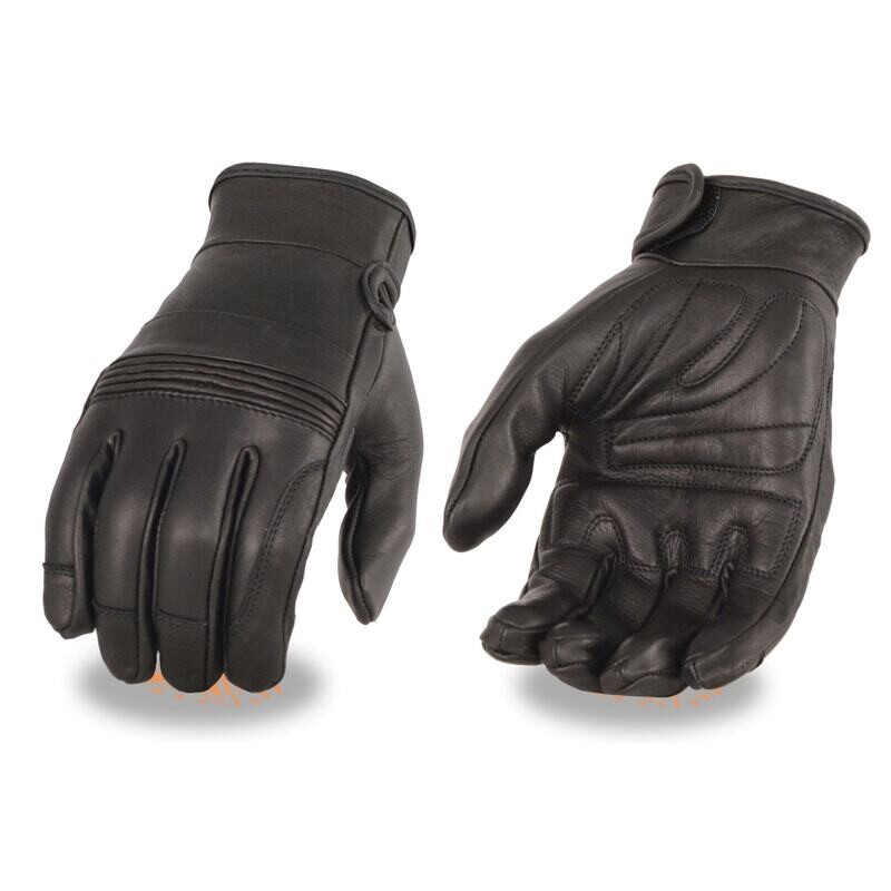 Men’s Premium Leather Riding Glove w/ Gel Pam & Flex Knuckles
Brand : Milwaukee Leather