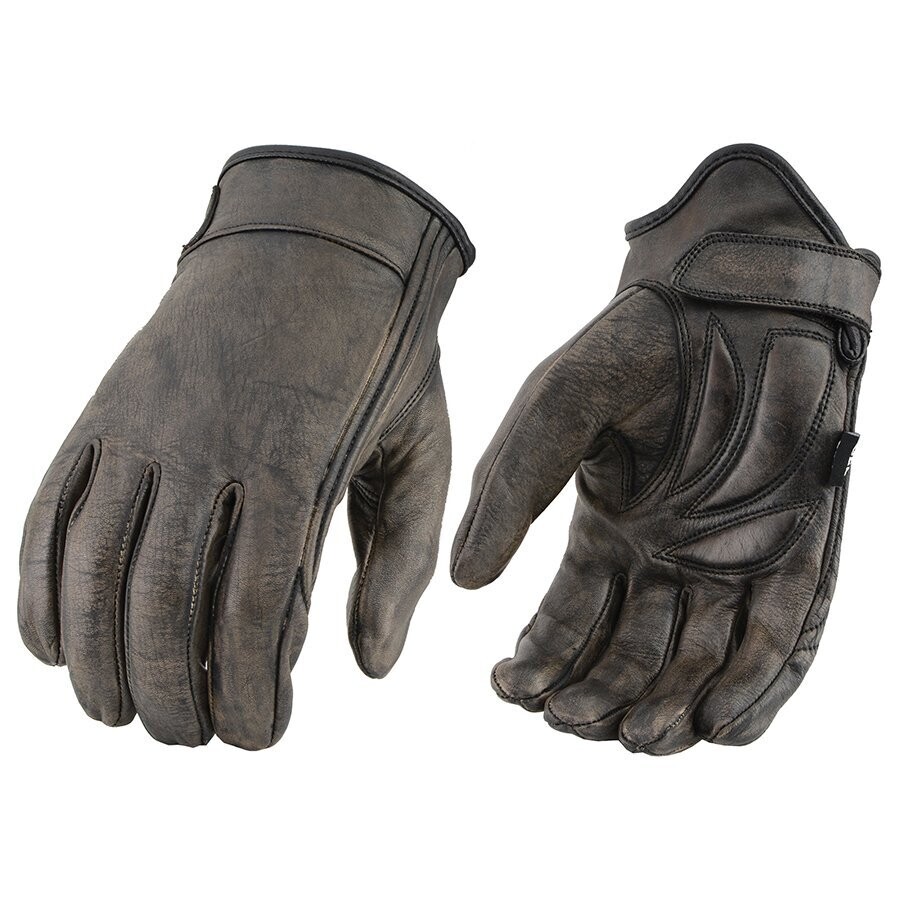 Men’s Distressed Brown Light Lined Cruiser Glove w/ Gel Palm
Brand : Milwaukee Leather