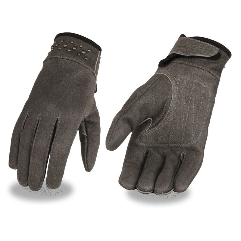 Women’s Leather Glove w/ Gel Pam & Rivet Detailing
Brand : Milwaukee Leather