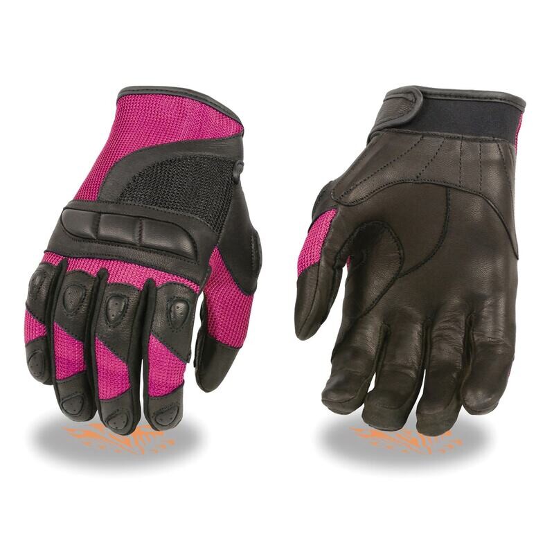 Women’s Leather/Mesh Combo Racing Gloves w/ Padding
Brand : Milwaukee Leather