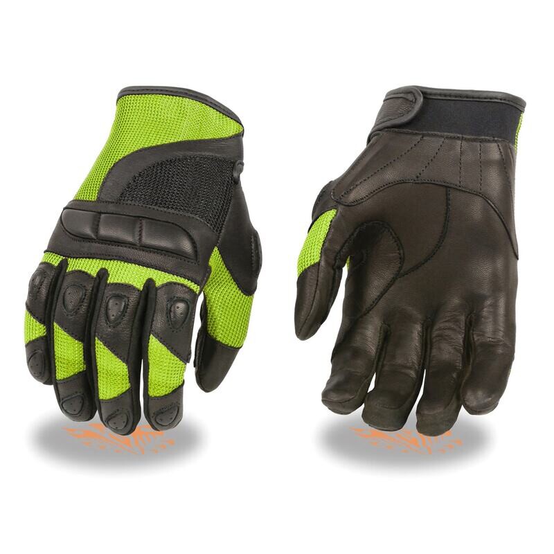 Women’s Leather/Mesh Combo Racing Gloves w/ Padding