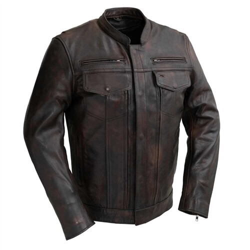 RAIDER - MEN'S MOTORCYCLE LEATHER JACKET