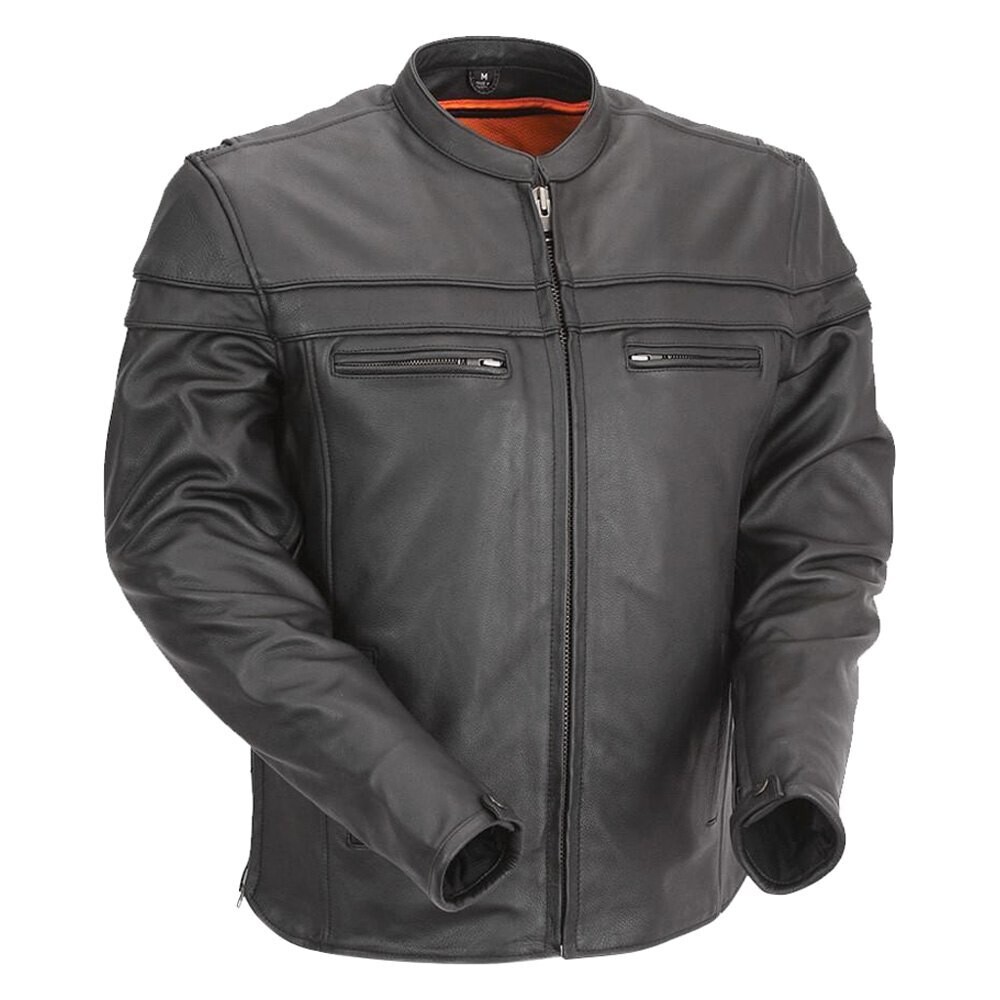 MAVERICK TALL - MEN'S MOTORCYCLE LEATHER JACKET