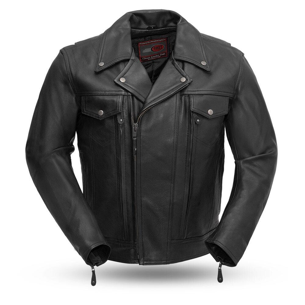 MASTERMIND - MEN'S MOTORCYCLE LEATHER JACKET