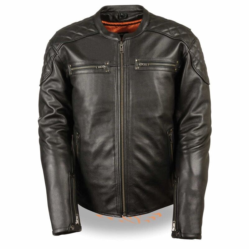 Men’s Full Side Lace Vented Scooter Jacket