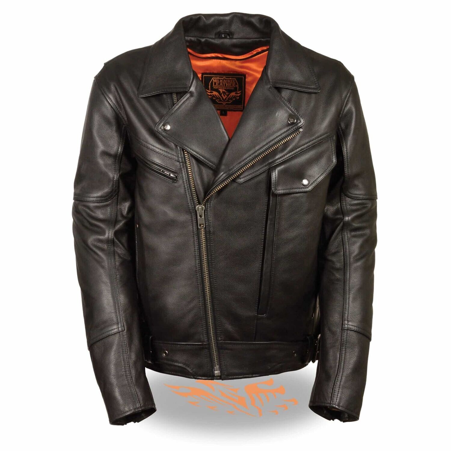 Men’s Side Set Belt Utility Pocket M/C jacket