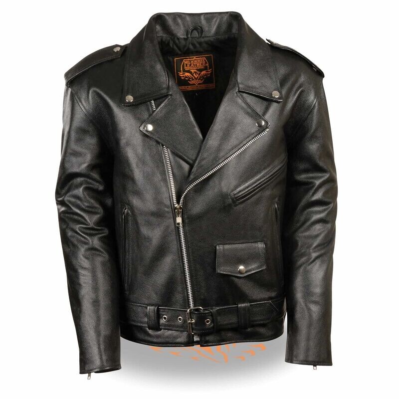 Men’s Classic Police Style M/C Jacket
