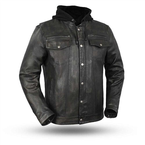 VENDETTA - MEN'S LEATHER MOTORCYCLE JACKET