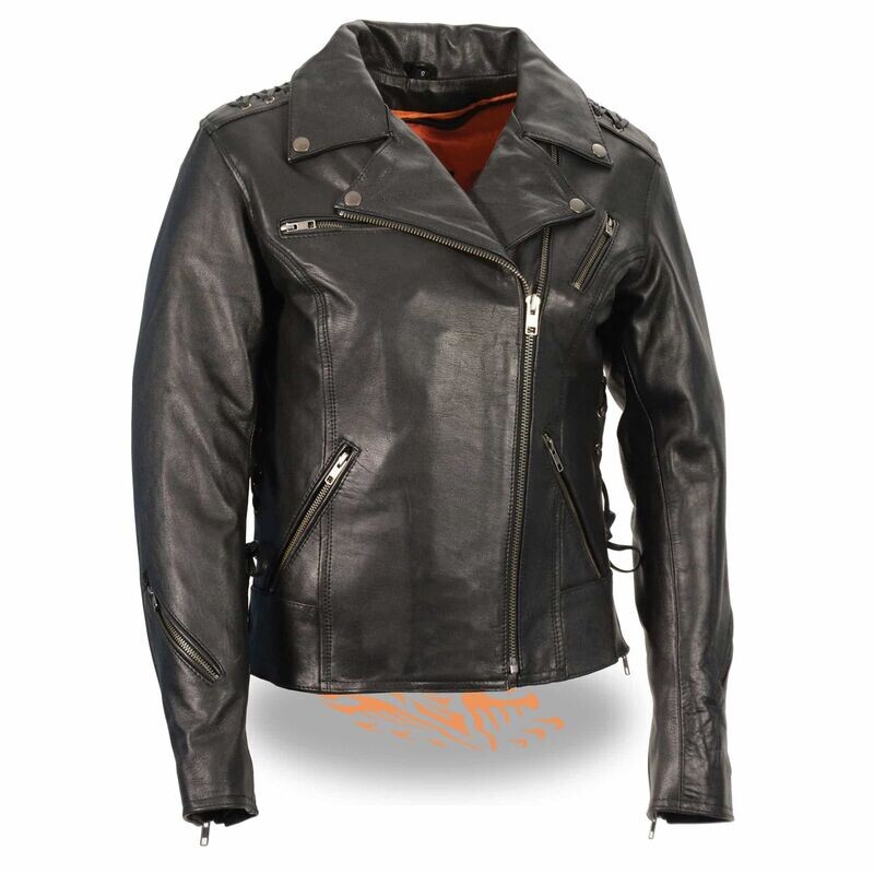 Women’s Lightweight Lace to Lace M/C Jacket
Brand : Milwaukee Leather