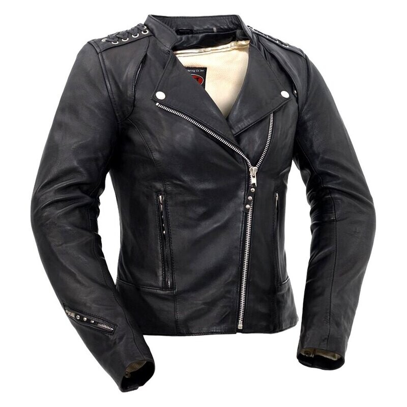 BLACK WIDOW - WOMEN'S MOTORCYCLE LEATHER JACKET