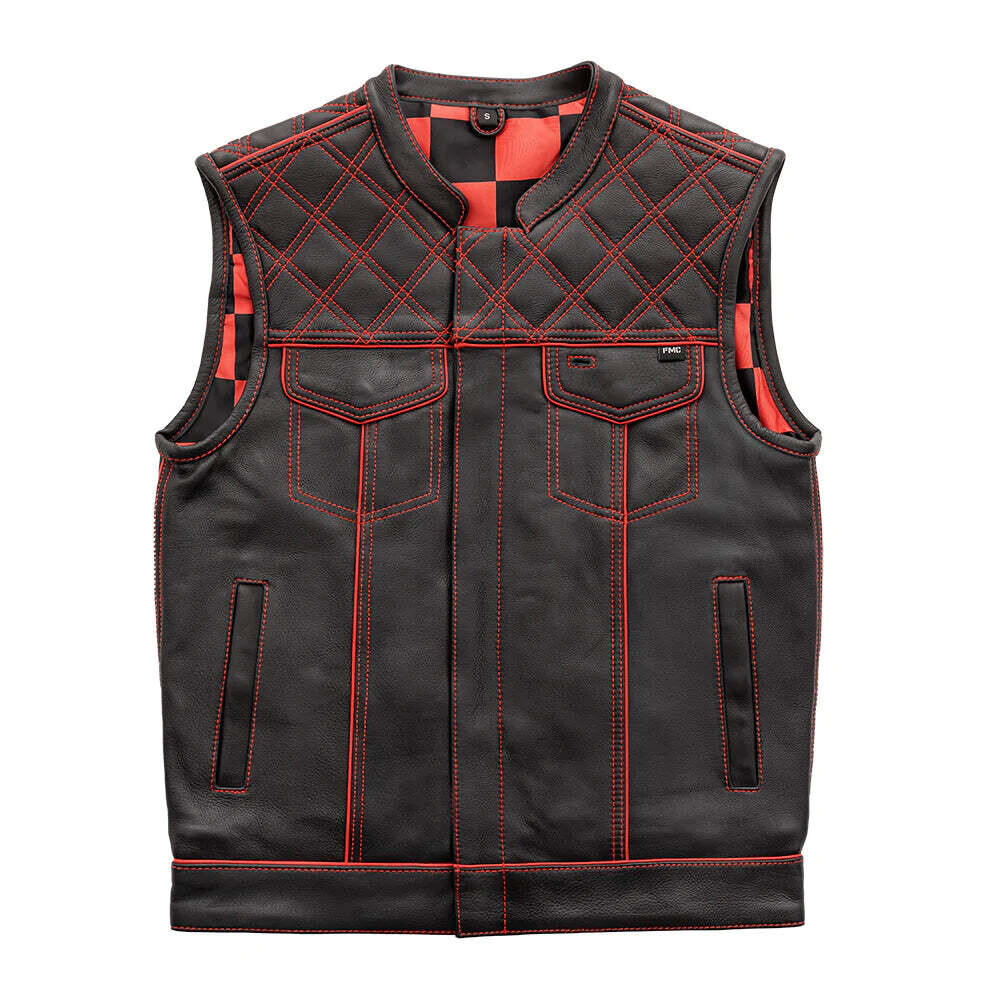 Red Checker Vest