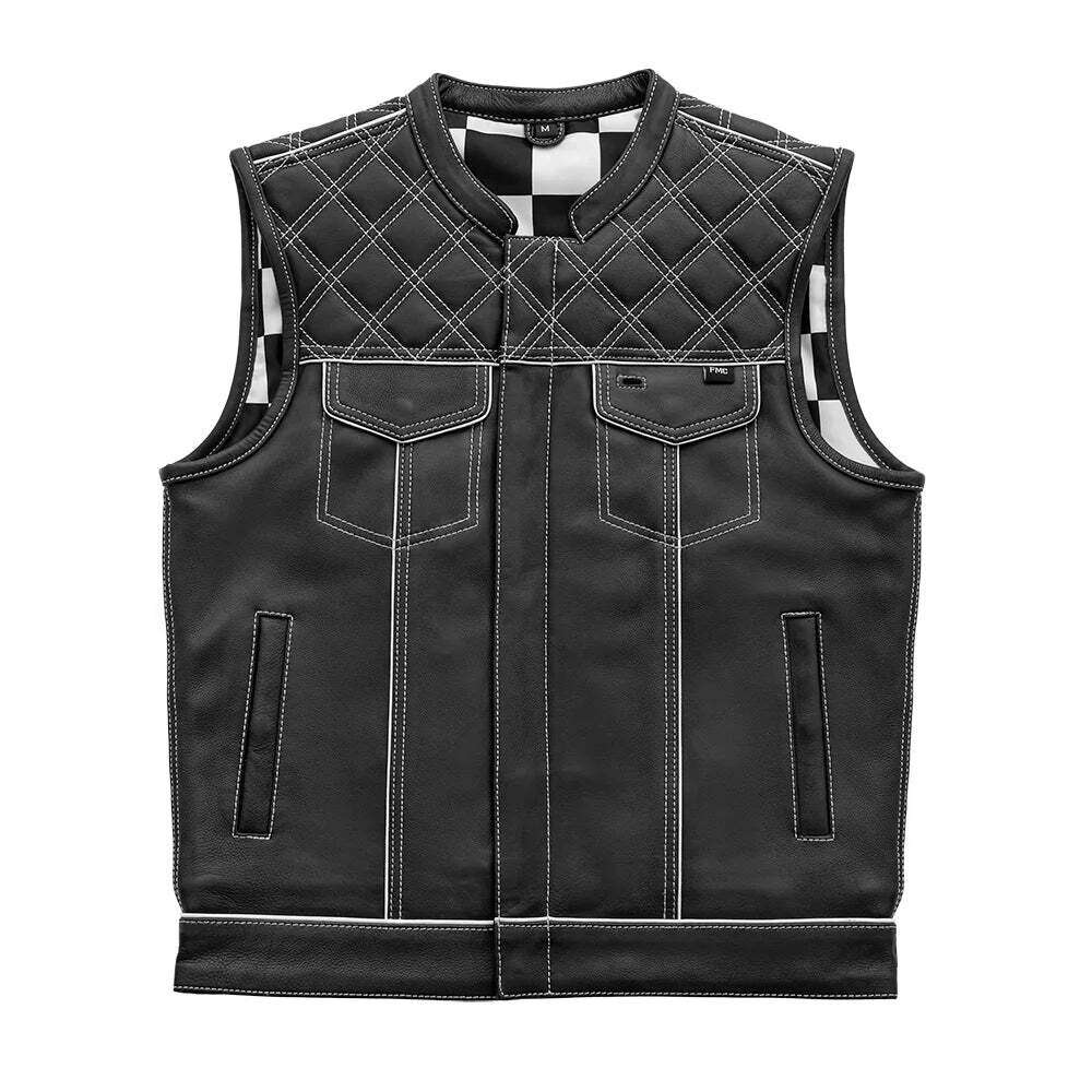 White Checker Vest