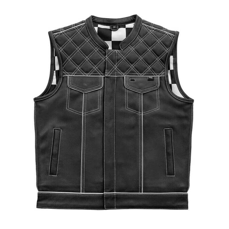White Checker Vest