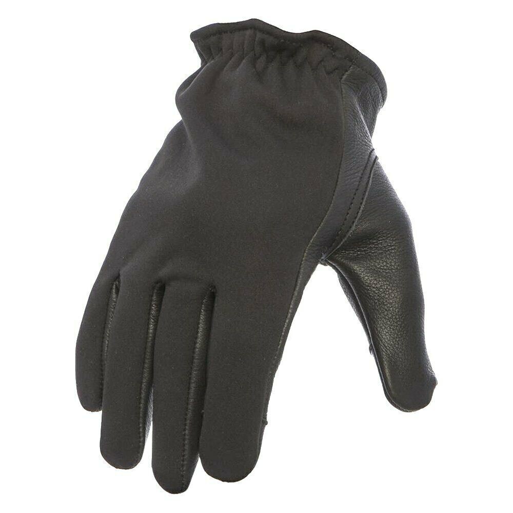 First MFG Men's Neoprene / Black Leather Gloves