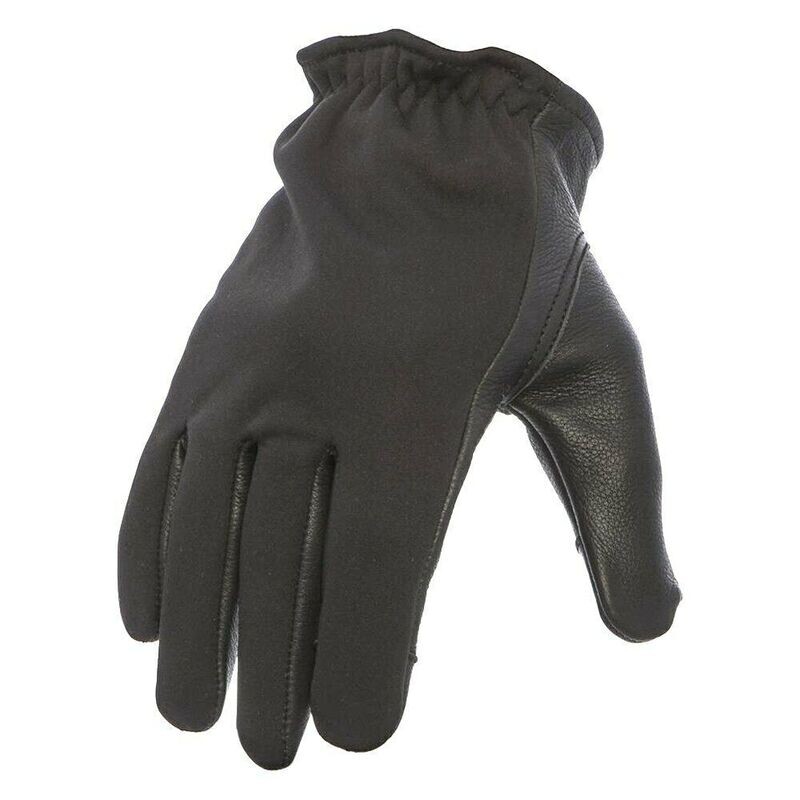 First MFG Men's Neoprene / Black Leather Gloves