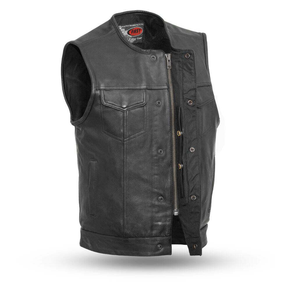 No Rival Motorcycle Leather Vest