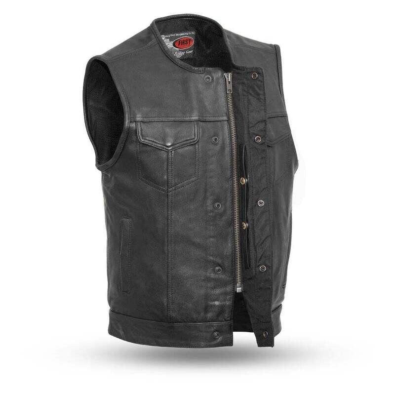 No Rival Motorcycle Leather Vest