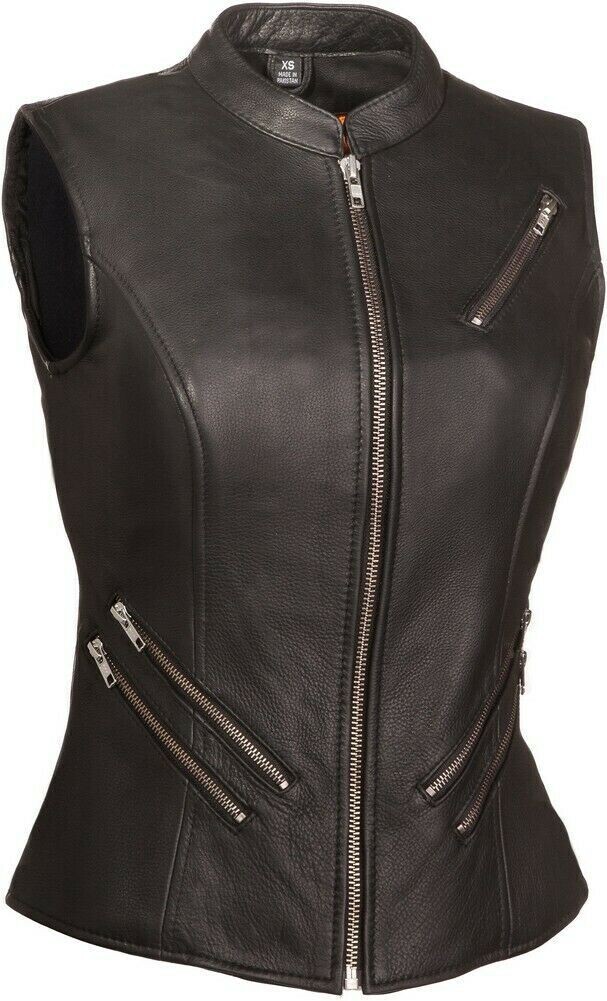 Fairmont - Women's Motorcycle Leather Vest