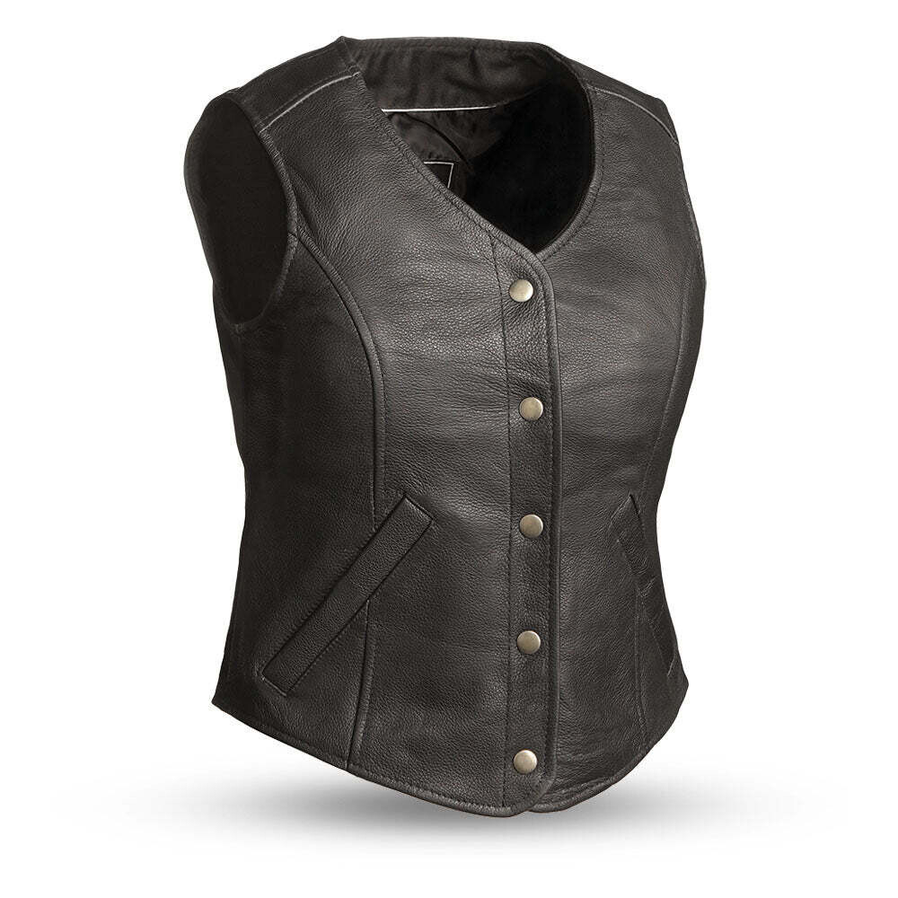 Derringer - Women's Motorcycle Leather Vest