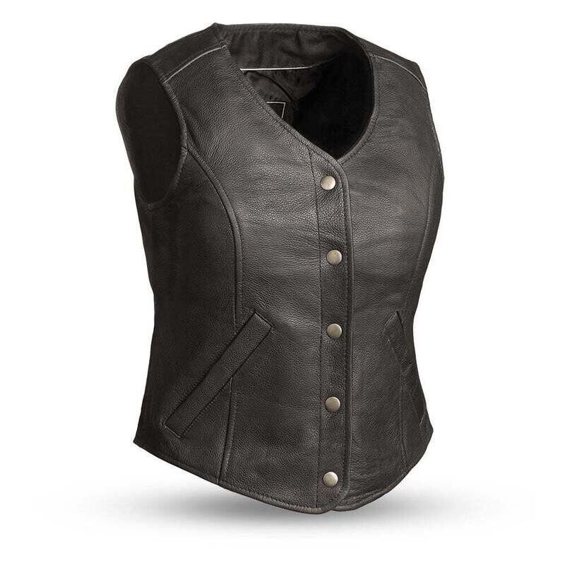 Derringer - Women's Motorcycle Leather Vest