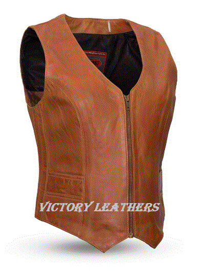 Savannah - Women's Motorcycle Leather Vest