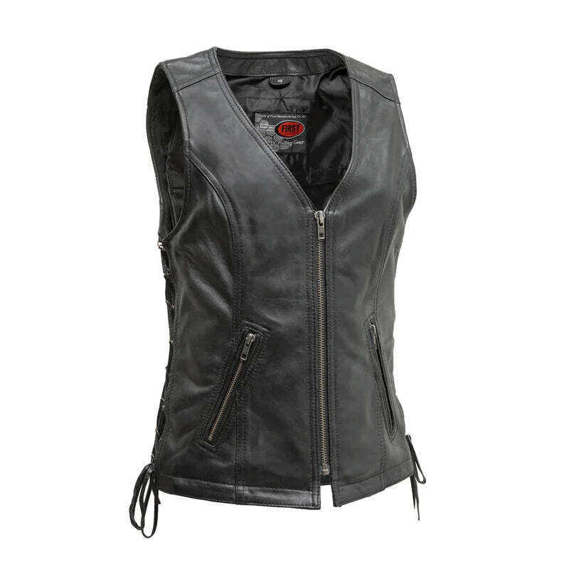 Cindy - Women's Motorcycle Leather Vest