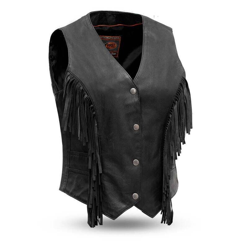 Apache - Women's Motorcycle Leather Vest