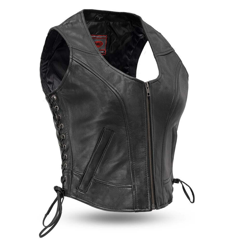 Raven - Motorcycle Leather Vest