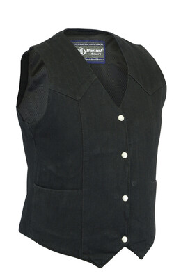 DM951 WOMEN’S DENIM CLASSIC PLAIN SIDES VEST