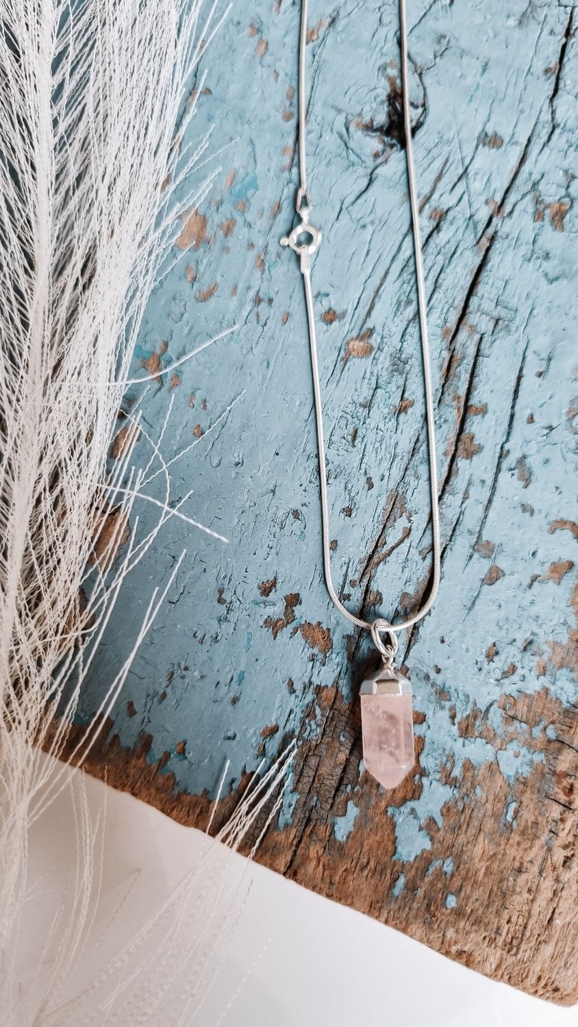 Fio Quartzo Rosa Prata 925