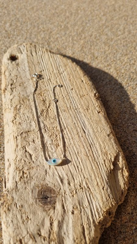 Pulseira Prata 925 Olho Turco