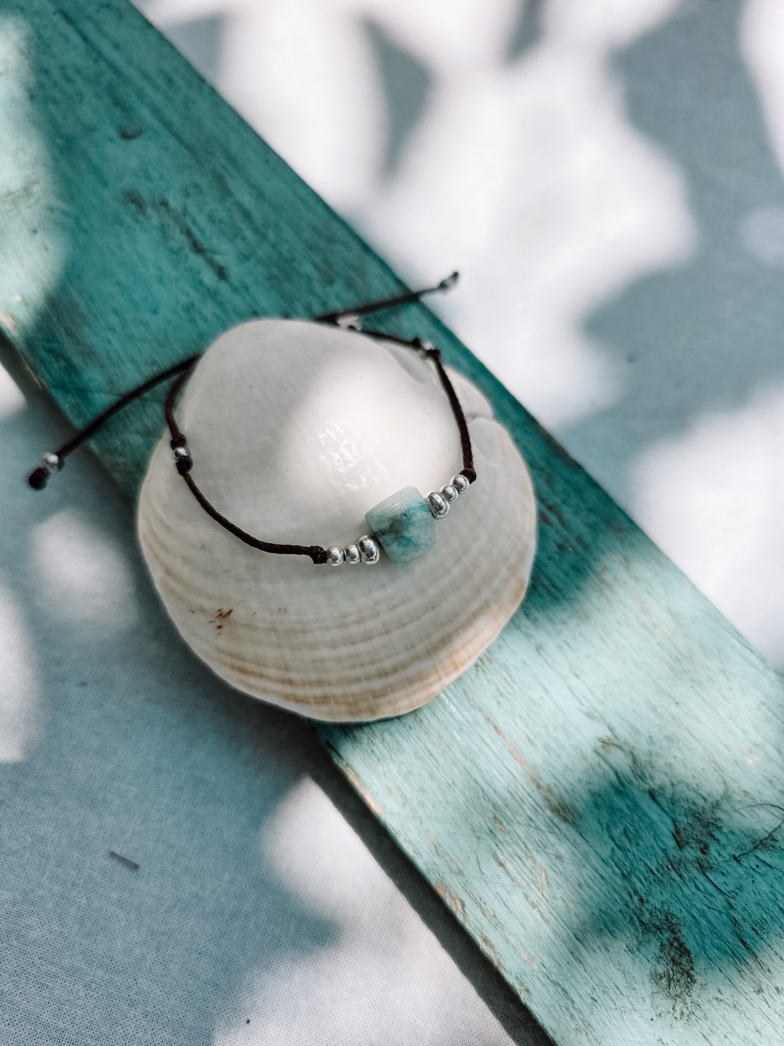 Pulseira Amazonita Quadrada