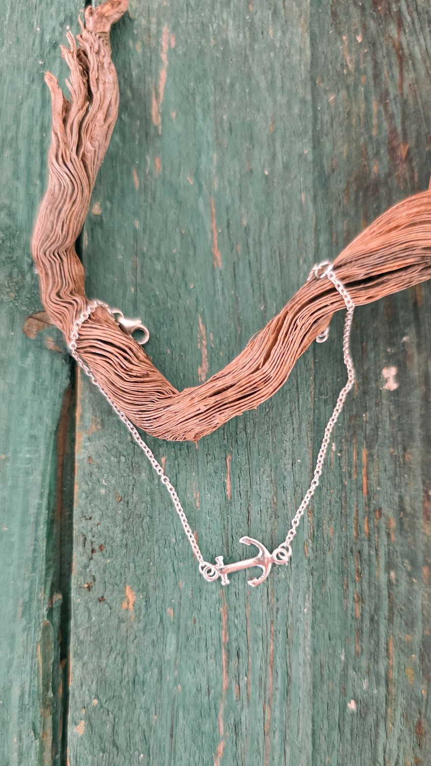 Pulseira Âncora prata 925