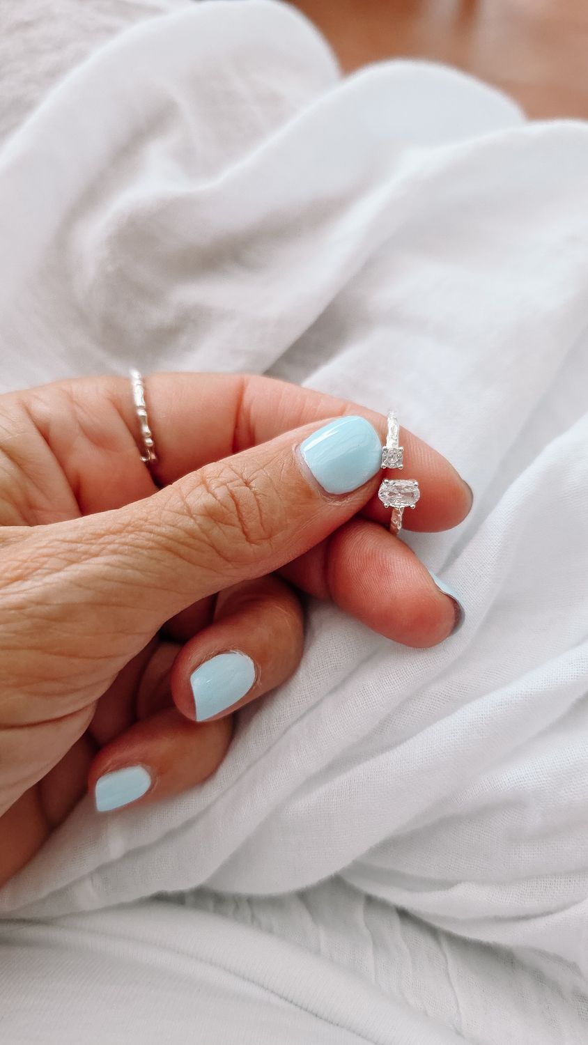 Anel Prata 925 Zircónia