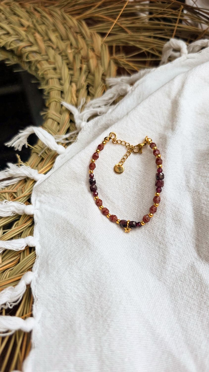 Pulseira Granada Dourada