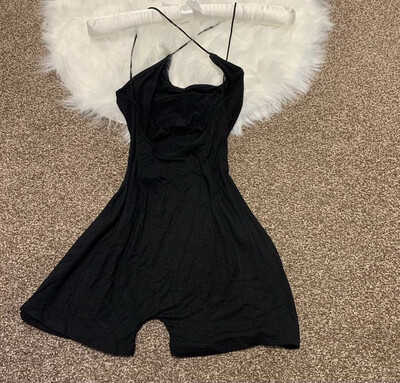 Cross Backless Romper