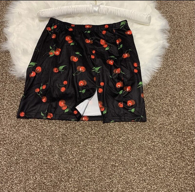 Split Print Skirt