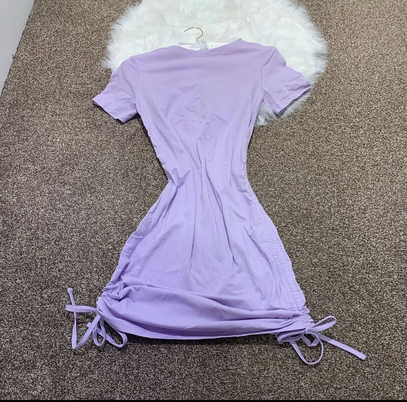 Drawstring Tee Dress