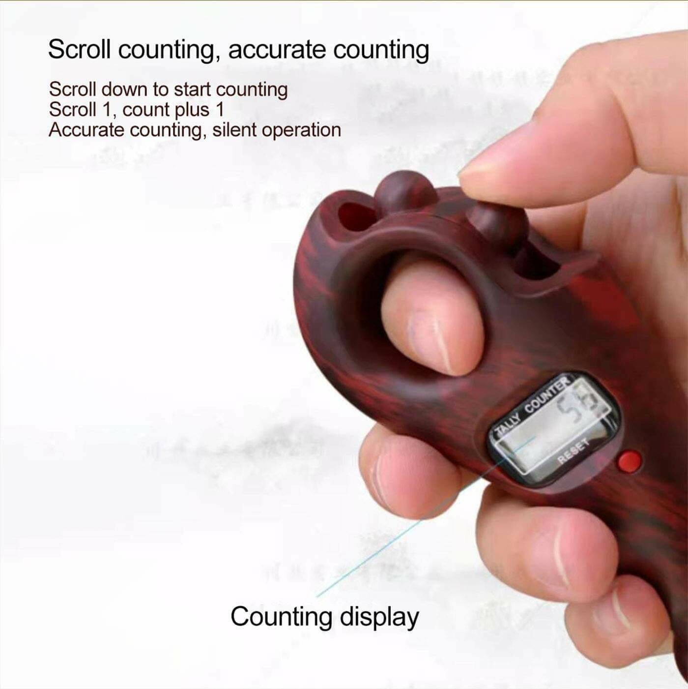 Digital Tally Counter with Beads Misbaha AKA Tasbeeh