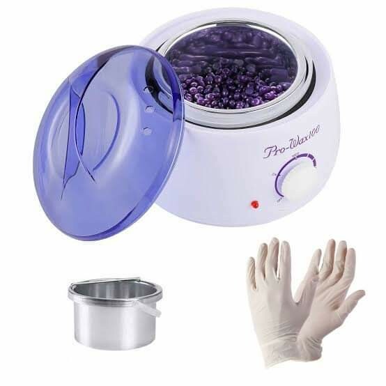 100% Original Wax Heater and Warmer Machine - Prowax Heater - Pro Wax 100 With Free Imported 100gm Wax Beans + 1 Pair Disposable Gloves