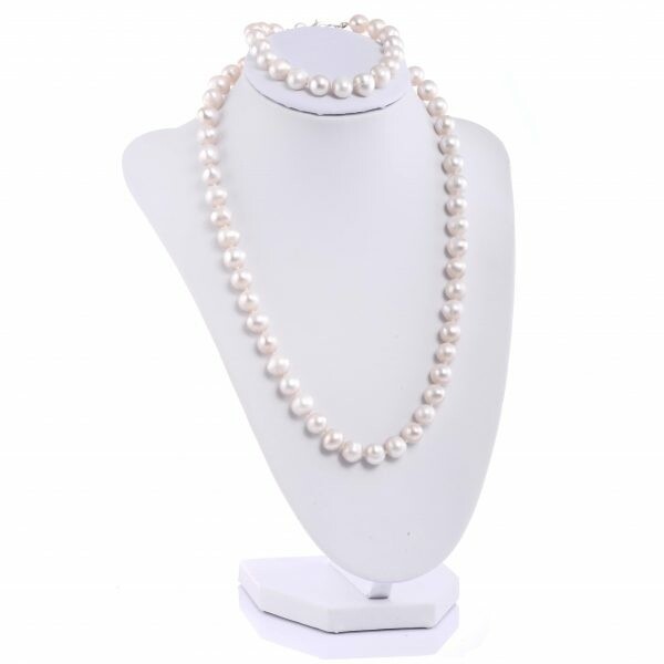 Colier din perle roz handmade