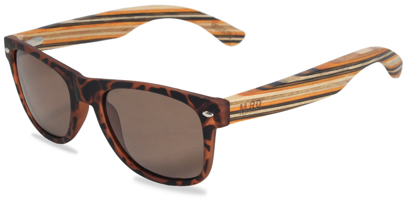 MoanaRoad Wooden Stripy (龜甲紋框架配茶色偏光鏡片) #468