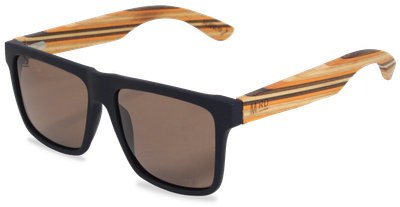 MoanaRoad 50/50s Wooden Stripy (橫紋架配茶色偏光鏡片) #3810