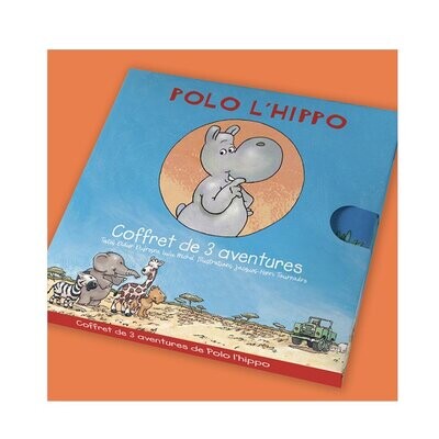 Coffret 3 livres Polo l'hippo